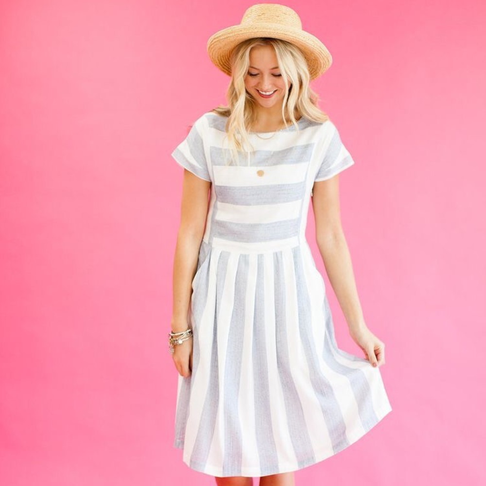 Roolee Zinnia Stripe Dress - Size Small